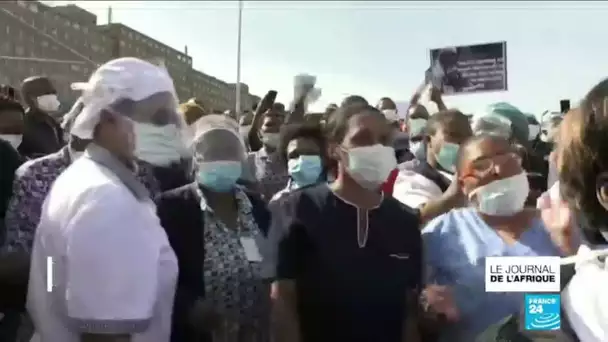 Covid-10 en Afrique du Sud : manifestation des personnels soignants au Cap