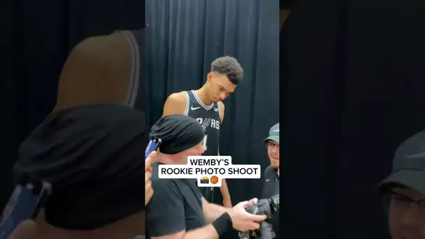 Your #1 Draft Pick 👀 Go Behind the Scenes for Victor Wembanyama’s Rookie Photo Shoot! | #Shorts