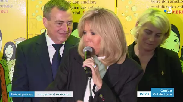 Orléans : lancement des pièces jaunes avec Didier Deschamps et Brigitte Macron