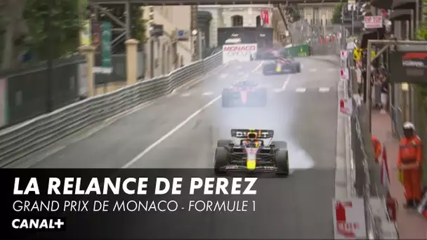 La relance de course et le gros blocage de Perez - Grand Prix de Monaco - F1
