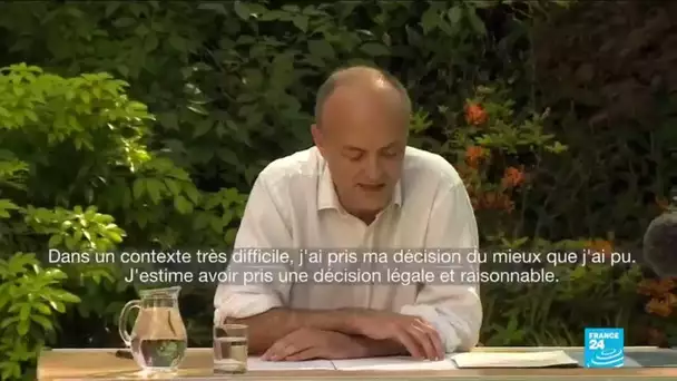 Royaume-Uni : le conseiller de Boris Johnson se défend d'avoir enfreint le confinement