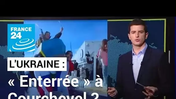 L’Ukraine « enterrée » symboliquement par des Russes à Courchevel ? • FRANCE 24