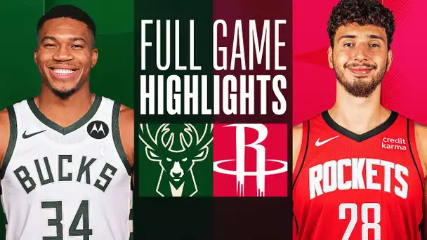 BUCKS at ROCKETS | FULL GAME HIGHLIGHTS | January 6, 2024