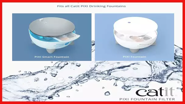 Catit PIXI Cat Drinking Fountain Filter, Replacement Triple Action Water Filter