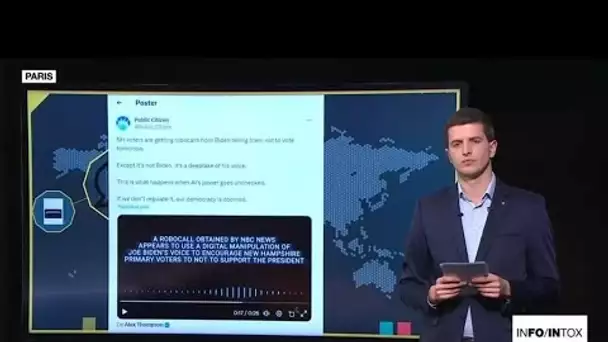 Non, Joe Biden n’a pas envoyé de message vocal aux électeurs du New Hampshire • FRANCE 24