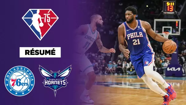 🏀 Résumé VF - NBA : Philadelphia Sixers @ Charlotte Hornets