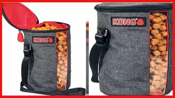 KONG Kibble Storage Dog Food Travel Bag - Portable Food Container for Pets