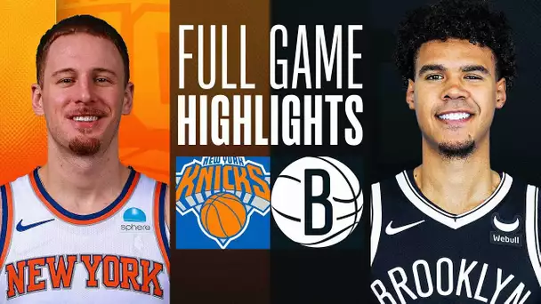 KNICKS at NETS | FULL GAME HIGHLIGHTS | December 20, 2023