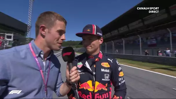 La réaction de Max Verstappen après les qualifications