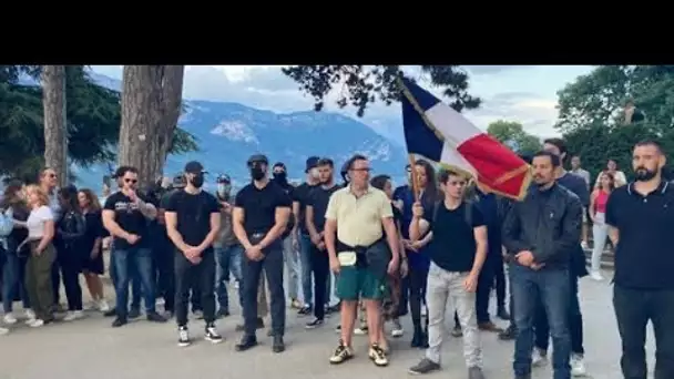 Attaque à Annecy : les hommages perturbés par une manifestation d'extrême droite