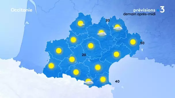 Météo de mercredi : du soleil partout en Occitanie