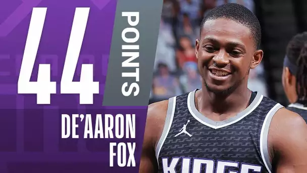 De'Aaron Fox Sets CAREER-HIGH With 44-PTS & 7 Assists!