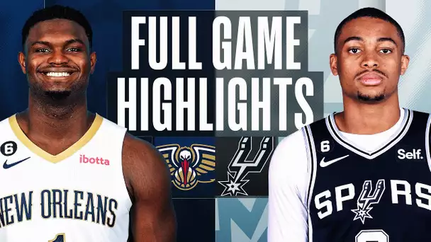 PELICANS at SPURS | NBA FULL GAME HIGHLIGHTS | December 2, 2022