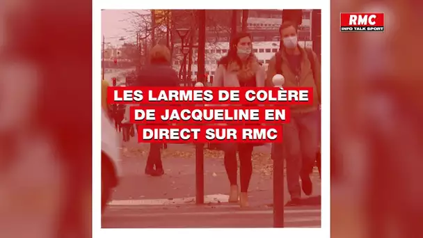 Les larmes de colère de Jacqueline en direct sur RMC