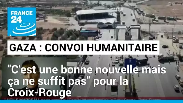 Convoi humanitaire vers Gaza : "C'est une bonne nouvelle mais ça ne suffit pas" pour la Croix-Rouge