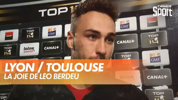 La joie de Léo Berdeu après Lyon / Toulouse