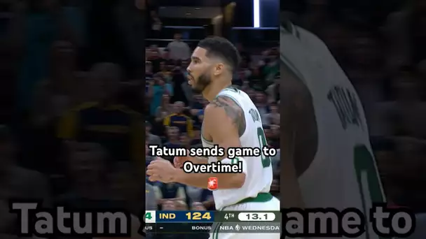 Jayson Tatum & the Celtics come storming back down 24 to send game to OT! 🔥👀|#Shorts