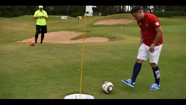 Le footgolf, un nouveau sport avec "les mêmes règles que le golf" joué balle au pied