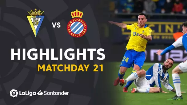 Resumen de Cádiz CF vs RCD Espanyol (2-2)