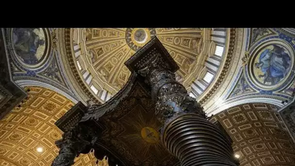 Basilique Saint-Pierre: le célèbre baldaquin du Bernin restauré en vue du Jubilé