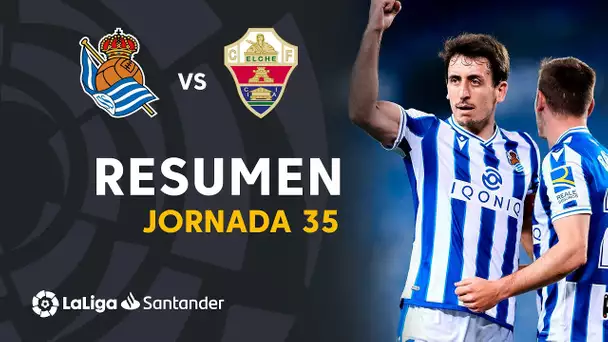 Resumen de Real Sociedad vs Elche CF (2-0)