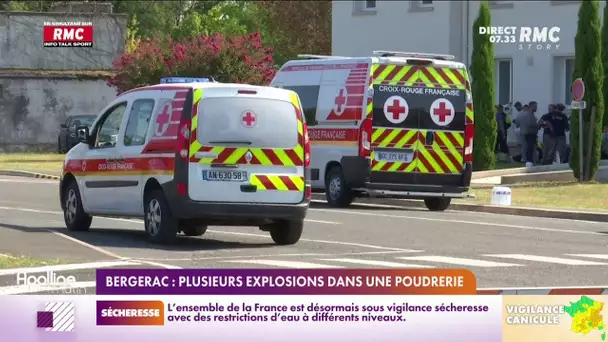 Dordogne : huit blessés dans l'explosion d'une poudrerie de Bergerac classée Seveso