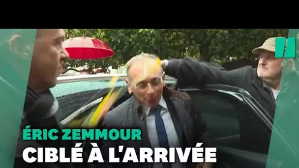 À Moissac, Éric Zemmour visé par un jet d’œuf