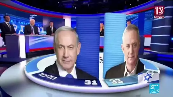 Législatives en Israël : Netanyahu et Gantz au coude-à-coude