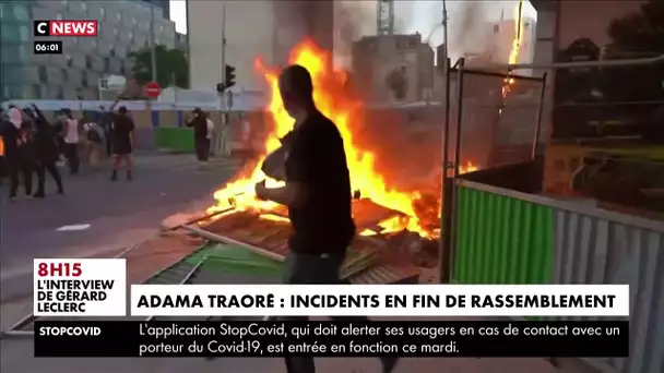 Adama Traoré : incidents en fin de rassemblement