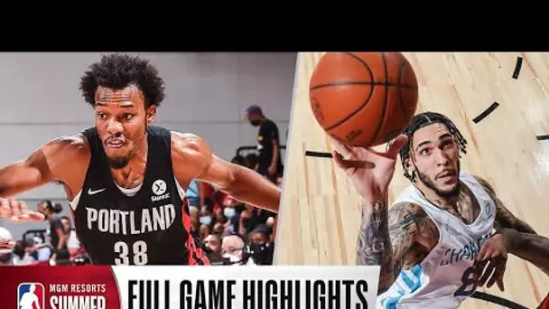 TRAIL BLAZERS at HORNETS | NBA SUMMER LEAGUE |  FULL GAME HIGHLIGHTS