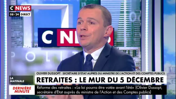 Olivier Dussopt : « Un appel à la grève de celles et ceux qui relèvent de régimes spéciaux »