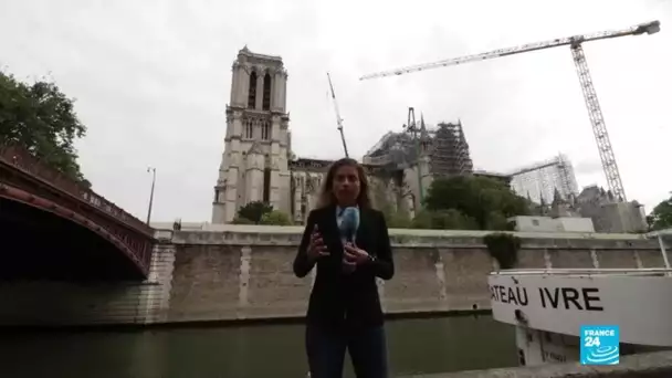 Notre-Dame : début de l'opération de retrait de l'échafaudage