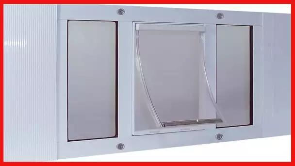 Ideal Pet Products Aluminum Sash Window Pet Door, Adjustable to Fit Window Widths from 33" to 38"