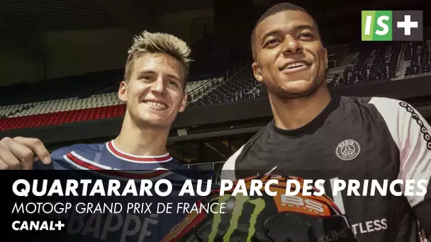 Fabio Quartararo de passage hier au Parc des Princes - MotoGP Grand prix de France