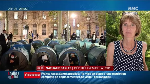 Démantèlement d’un camp de migrants: une député LREM dénonce la violence des forces de l’ordre