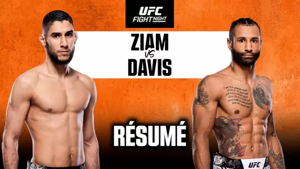 Résumé UFC : Ziam vs Davis, un combat sanglant à Riyad