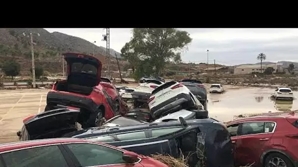 Décor apocalyptique en Espagne, après les inondations