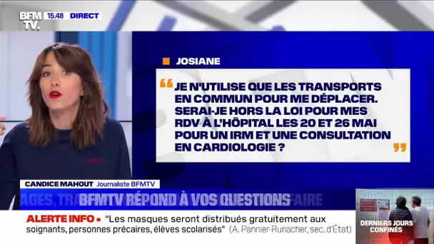 Pourrai-je prendre les transports en commun en heure de pointe pour aller à l'hôpital?