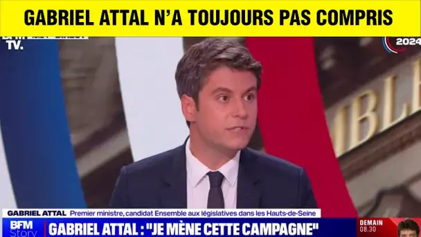 GABRIEL ATTAL EST FOUTU .. MAIS IL NE SAIT TOUJOURS PAS (interview BFM)