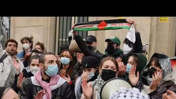 Nouveau rassemblement propalestinien organisé à Sciences Po Paris