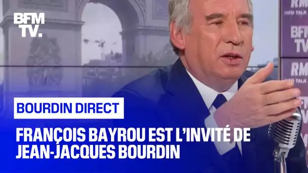 François Bayrou face à Jean-Jacques Bourdin en direct