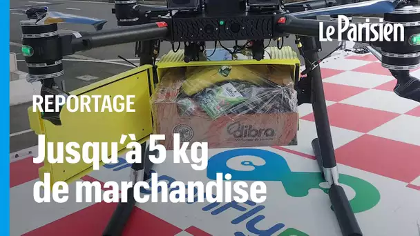 Champagne, huîtres, champignons... le marché de Rungis teste la livraison par drone