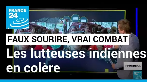 Lutteuses indiennes en colère : cette photo truquée ne les amuse pas ! • FRANCE 24