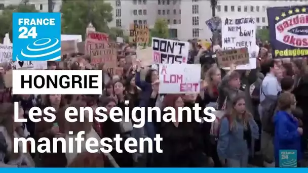 Hongrie : nouvelle manifestation en faveur des enseignants • FRANCE 24