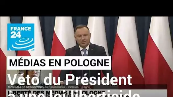 Pologne : le Président fait volte-face et ne signe pas la loi controversée sur la liberté des médias