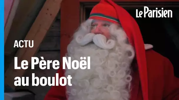 Le père Noël quitte la Laponie finlandaise pour commencer la distribution de cadeaux