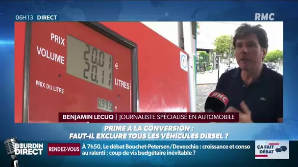 Faut-il exclure tous les véhicules diesel de la prime à la conversion? Ça fait débat sur RMC