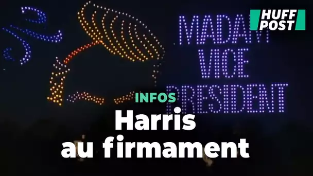 Un spectacle de drones en soutien à Kamala Harris :