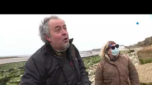 Un morceau de falaise s'écroule entre Boulogne et Calais.