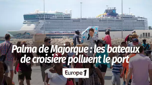 A Palma de Majorque, les bateaux de croisière se multiplient, renforçant la pollution du port